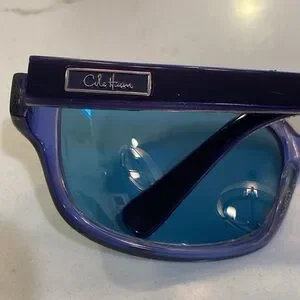 Cole Haan Navy Blue C626 Oversize Oval  Sunglasses 60-16-125 Cole Haan Blue Sunglasses for Men for sale | eBay main image 3